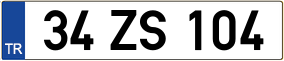 Truck License Plate